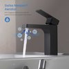 Kibi Blaze Single Handle Bathroom Vanity Sink Faucet with Pop Up Drain C-KBF1017MB-KPW100MB